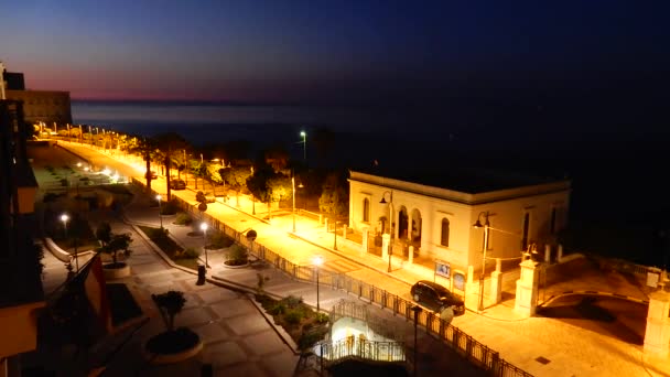 Santa Cesarea Terme - Time lapse all 'aurora — Vídeo de Stock