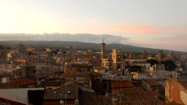 Time lapse di Viterbo la mattina presto — Stock video