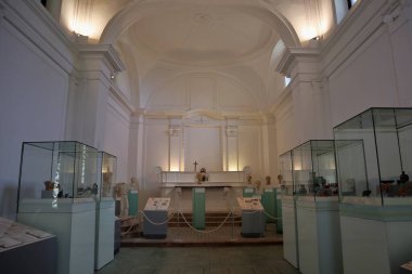 Velia, Campania, İtalya - 7 Haziran 2020: Paestum ve Velia Arkeoloji Parkı