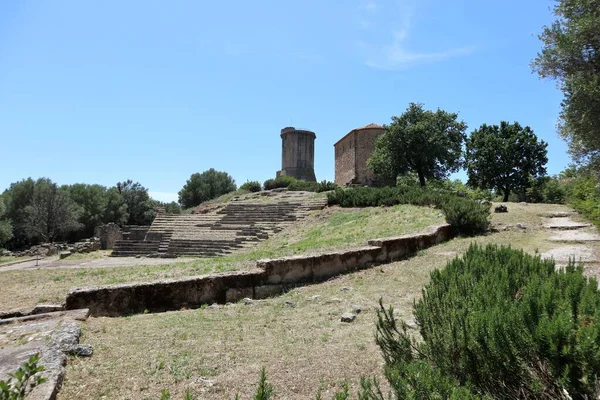 Βέλια Καμπανία Ιταλία Ιουνίου 2020 Αρχαιολογικό Πάρκο Παιστού Και Βέλια — Φωτογραφία Αρχείου