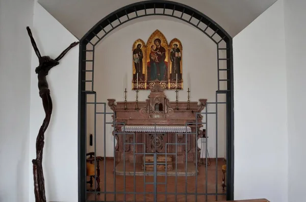 Monticchio Basilicata Itália Outubro 2020 Interior Igreja Santuário San Michele — Fotografia de Stock