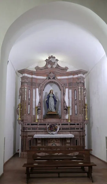 Monticchio Basilicata Ottobre 2020 Interno Della Chiesa Del Santuario San — Foto Stock