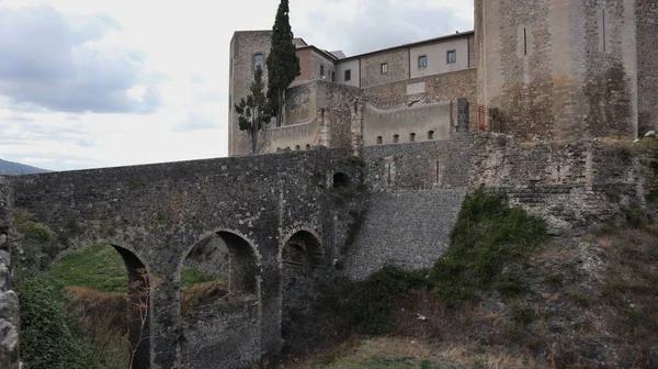 Melfi Basilicata Itália Outubro 2020 Castelo Erguido Século Depois Ampliado — Fotografia de Stock