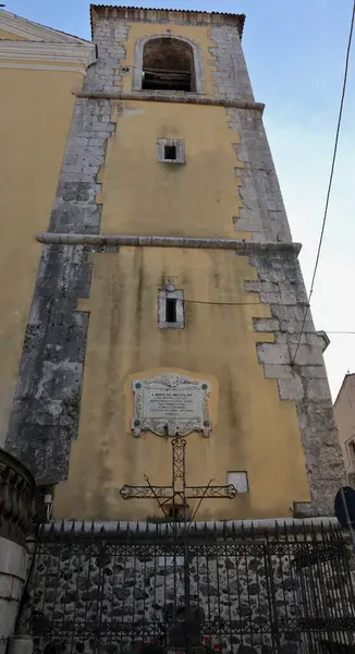 Bagnoli Irpino Campanile Della Chiesa Santa Maria Assunta — Stockfoto