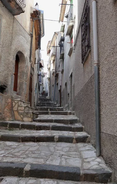 Bagnoli Irpino Campania Italy October 2020 Glimpse Alleys Historic Center — Stock Photo, Image