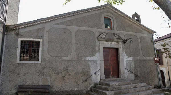 Nusco Kampánie Itálie Října 2020 Kostel Nejsvětější Trojice Století — Stock fotografie