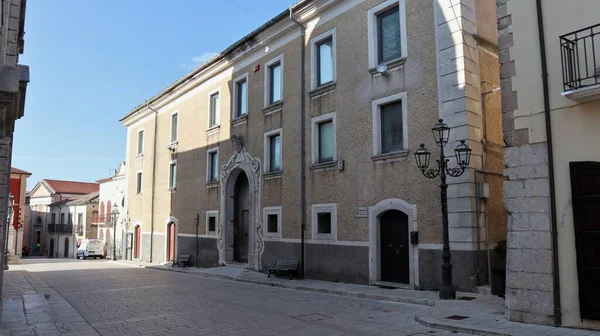 Nusco Campania Itália Outubro 2020 Palácio Episcopal Século Xviii Frente — Fotografia de Stock