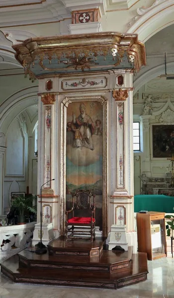 Nusco Campania Italy October 2020 Interior Cathedral Sant Amato — Stock Photo, Image