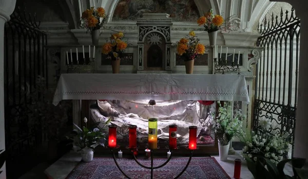 Nusco Campania Italia Octubre 2020 Interior Catedral Sant Amato — Foto de Stock