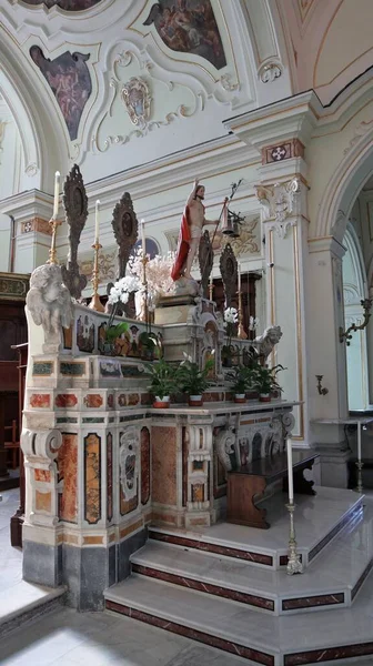 Nusco Campania Itália Outubro 2020 Interior Catedral Sant Amato — Fotografia de Stock