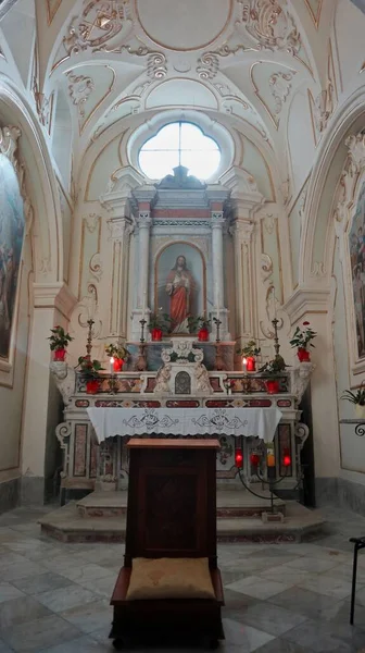 Nusco Campania Italia Octubre 2020 Interior Catedral Sant Amato —  Fotos de Stock