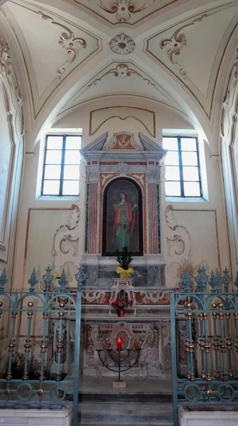 Nusco Campania Ιταλία Οκτωβρίου 2020 Εσωτερικό Του Καθεδρικού Ναού Του — Φωτογραφία Αρχείου