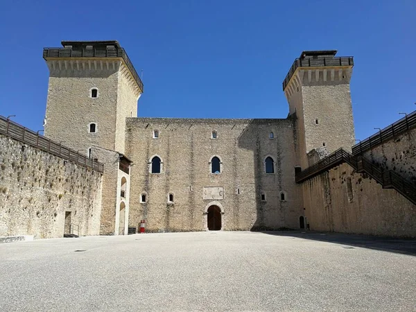 Spoleto Umbría Italia Septiembre 2019 Fortaleza Del Siglo Xiv Colina —  Fotos de Stock