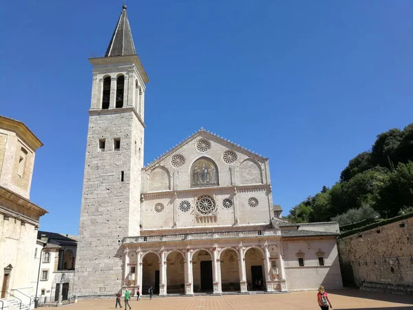 Spoleto Umbría Italia Septiembre 2019 Catedral Santa Maria Assunta — Foto de Stock
