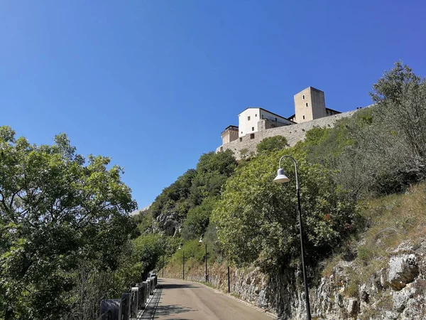 Spoleto Umbria Settembre 2019 Fortezza Del Xiv Secolo Sul Colle — Foto Stock