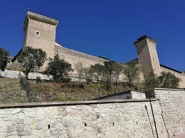Spoleto Umbria Ιταλία Σεπτεμβρίου 2019 Φρούριο Του 14Ου Αιώνα Στο — Φωτογραφία Αρχείου