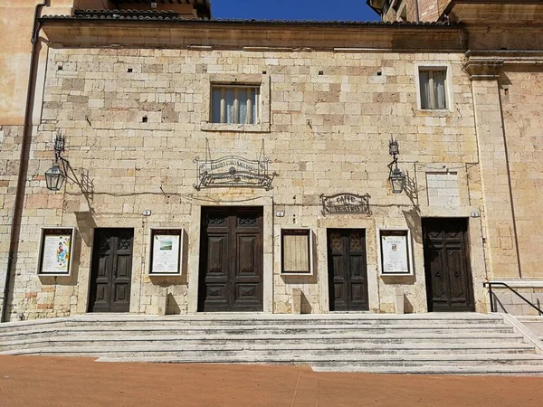 Spoleto Umbría Italia Septiembre 2019 Teatro Caio Melisso Piazza Del — Foto de Stock