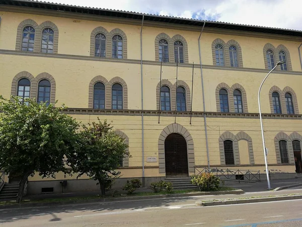 Viterbo Lazio Italia Septiembre 2019 Cuartel Giulioli Piazza Della Rocca —  Fotos de Stock