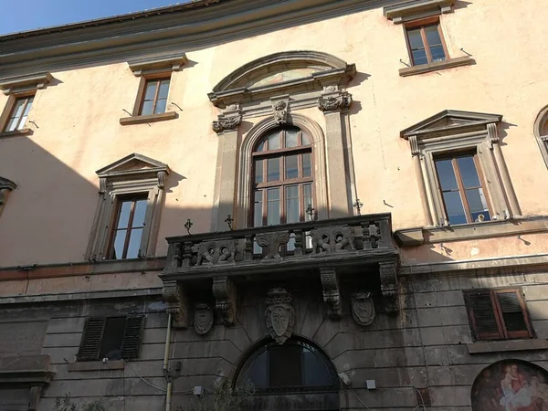 Viterbo Lazio Italia Settembre 2019 Palazzo Del Podest Sede Degli — Foto Stock