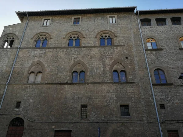 Viterbo Lazio Ιταλία Σεπτεμβρίου 2019 Palazzo Farnese Colle Del Duomo — Φωτογραφία Αρχείου