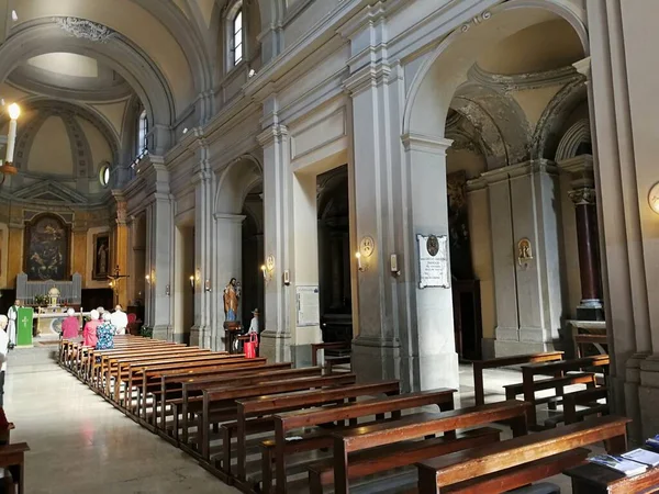 Viterbo Lazio Italië September 2019 Interieur Van Kerk Van San — Stockfoto