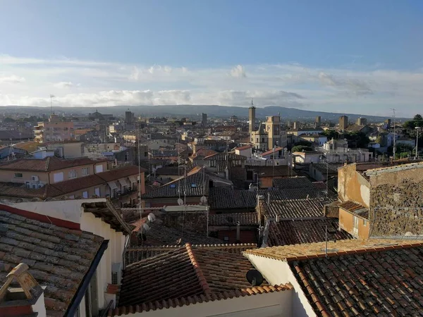 Viterbo Lazio Italia Septiembre 2019 Panorama Ciudad Desde Los Tejados — Foto de Stock