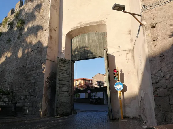 Viterbo Lazio Italy September 2019 One Access Gates Historic Center — Stock Photo, Image