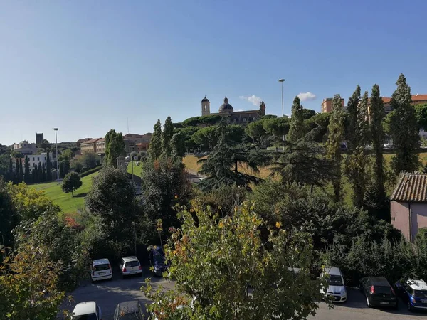 Viterbo Lazio Olaszország 2019 Szeptember Panorámás Kilátás Valle Valle Faulra — Stock Fotó