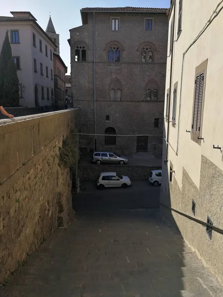 Viterbo Lazio Italien September 2019 Palazzo Farnese Colle Del Duomo — Stockfoto