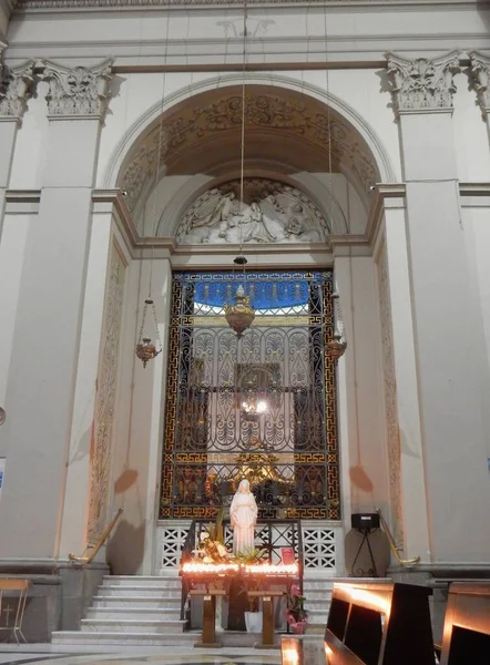 Viterbo Lazio Itália Setembro 2019 Interior Igreja Santa Rosa — Fotografia de Stock