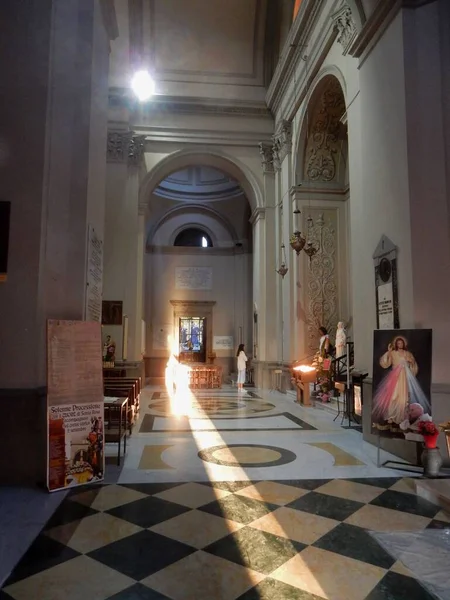 Витербо Лацио Италия Сентября 2019 Года Интерьер Церкви Санта Роза — стоковое фото