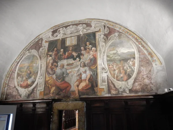 Viterbo Lazio Itália Setembro 2019 Interior Mosteiro Santa Rosa Usado — Fotografia de Stock