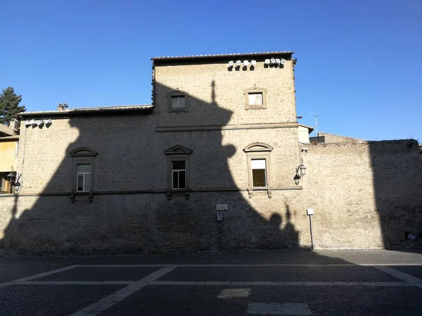 Viterbo Lazio Italien September 2019 Curia Palats San Lorenzo Torget — Stockfoto