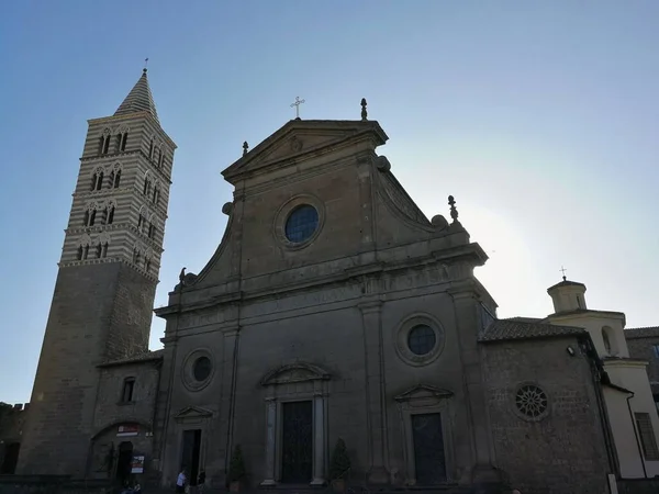 Viterbo Lazio Italië September 2019 Kathedraal Van San Lorenzo — Stockfoto