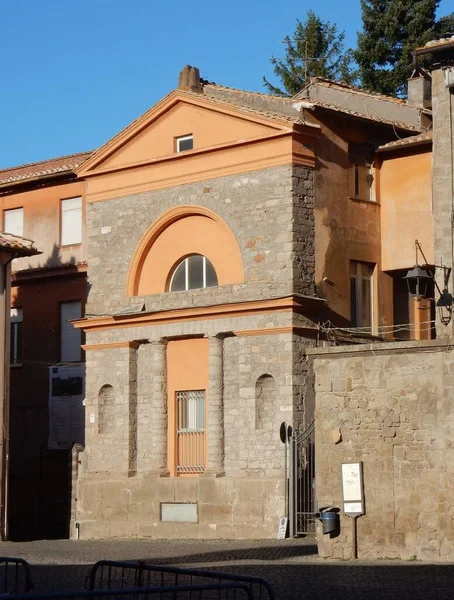 Viterbo Lazio Itálie Září 2019 Palác Curia Náměstí San Lorenzo — Stock fotografie