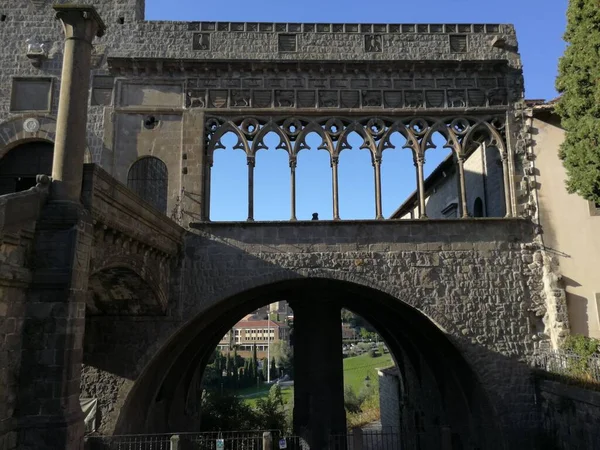 Viterbo Lazio Italien September 2019 Påvens Palats San Lorenzo Torg — Stockfoto