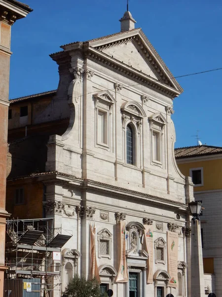 Roma Lazio Italia Ottobre 2019 Cinquecentesca Chiesa Santa Maria Traspontina — Foto Stock