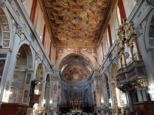 Rome Lazio Italië Oktober 2019 Interieur Van Zestiende Eeuwse Kerk — Stockfoto