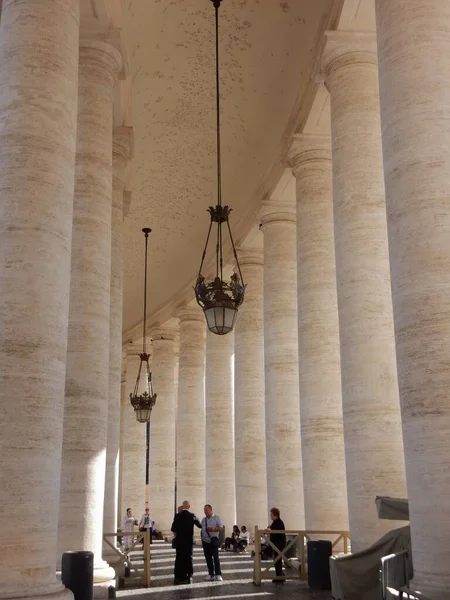 Vatican Lazio Italy October 2019 Seventeenth Century Colonnade Gian Lorenzo — Stock Photo, Image