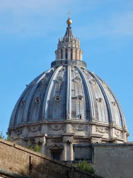 罗马教廷 拉齐奥 2019年10月23日 圣彼得大教堂圆顶的细节 — 图库照片