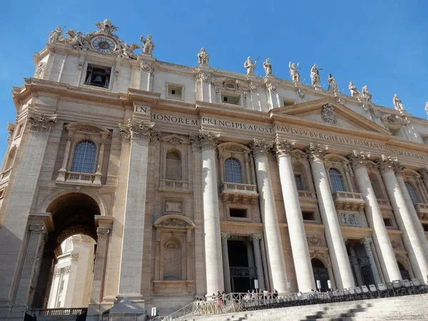 Vatikanen Lazio Italien Oktober 2019 Basilica San Pietro Från Torget — Stockfoto