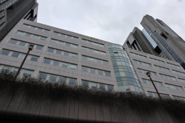 Napoli, Campania, İtalya - 24 Şubat 2020: Centro Direzionale Parthenope Üniversitesi