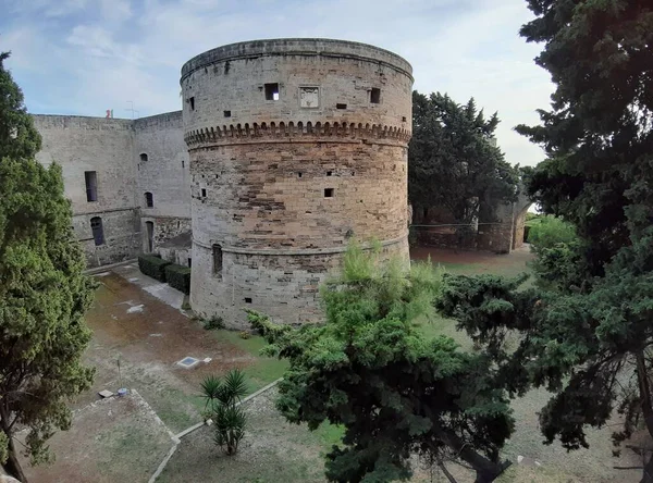 Taranto Apulien Italien November 2019 Schloss Aragonese Mit Blick Auf — Stockfoto