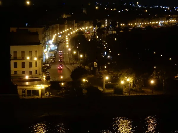 Taranto Puglia Itálie Listopadu 2019 Lungomare Garibaldi Borgo Vecchio Overlooking — Stock fotografie