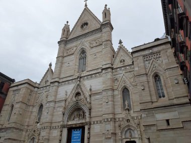 Napoli, Campania, İtalya - 4 Ocak 2020: Santa Maria Assunta Katedrali veya San Gennaro