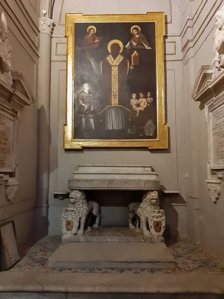 Napoli Campania Talya Ocak 2020 Erken Dönem Hıristiyan Bazilikası Santa — Stok fotoğraf