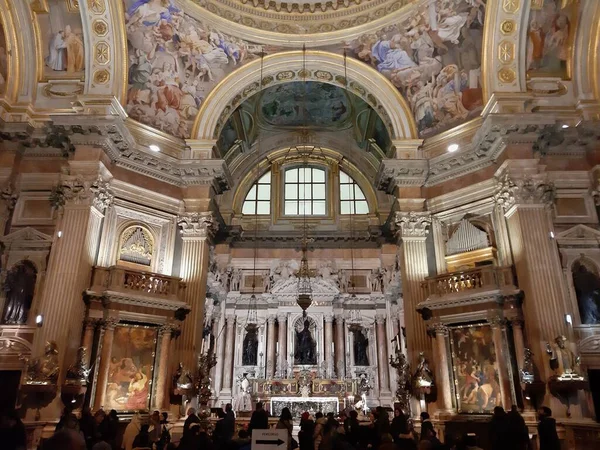 Neapol Kampánie Itálie Ledna 2020 Barokní Kaple Katedrály Kterou Neapolitané — Stock fotografie