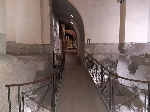 나폴리 이탈리아 캄파니아 2020 로렌초 마조레 대성당 묻힌네아 폴리스의 고고학 — 스톡 사진