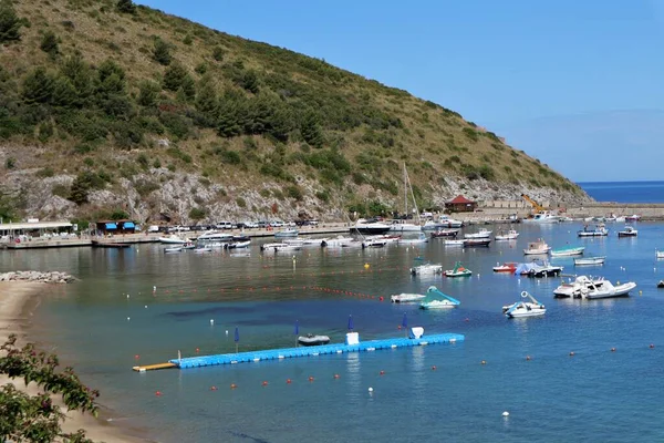 Palinuro Campania Italy June 2020 Panorama Port Coastal Road — Stock Photo, Image