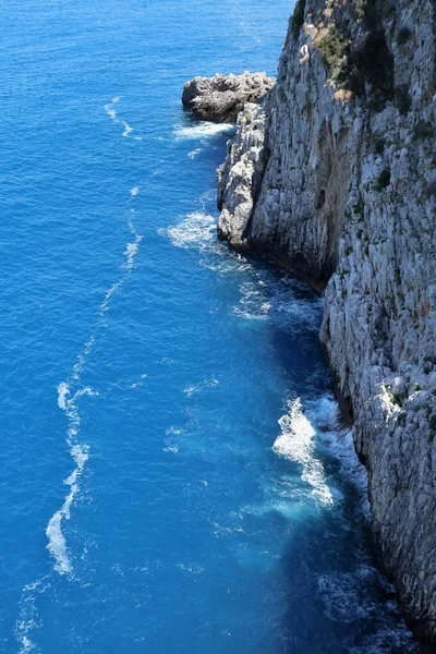 Палинуро Кампания Италия Июня 2020 Года Прибрежная Панорама Вершины Пунта — стоковое фото